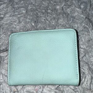 small blue wallet